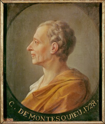 Charles Baron de Montesquieu, devlet adamı ve filozof ... by French School