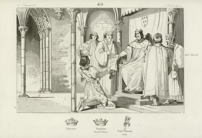 Charles IV, Louis, Clermont-en Beauvaisis Kontu, Bourbon Dükü, 1327 by French School