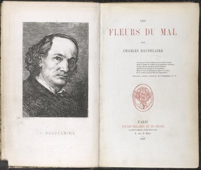 Charles Pierre Baudelaire, Kötülüğün Çiçekleri by French School
