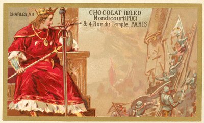 Fransa Charles VII (chromolitho) by French School