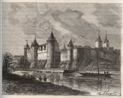 Chateau de Josselin - Morbihan en Bretagne - V.A. Malt-Kahverengi. 1884 by French School