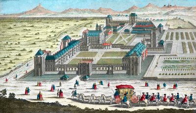 Paris yakınlarındaki Chateau de Vincennes - 18. yüzyılda by French School