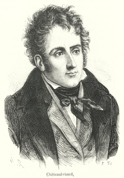 Chateaubriand (gravür) by French School