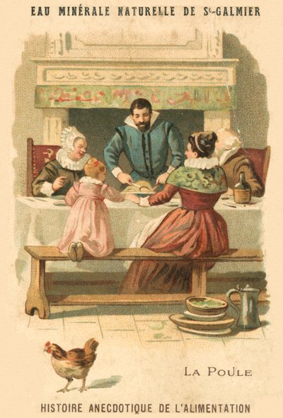Tavuk (kromolitho) by French School
