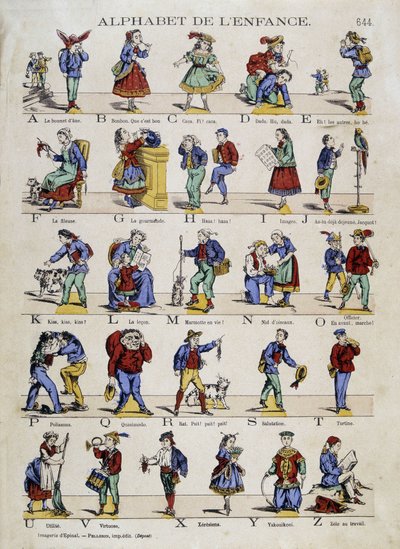 Çocukluk alfabesi. Epinal
