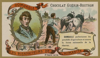 Guerin-Boutron çikolata ticaret kartı, Christophe Mathieu de Dombasle by French School