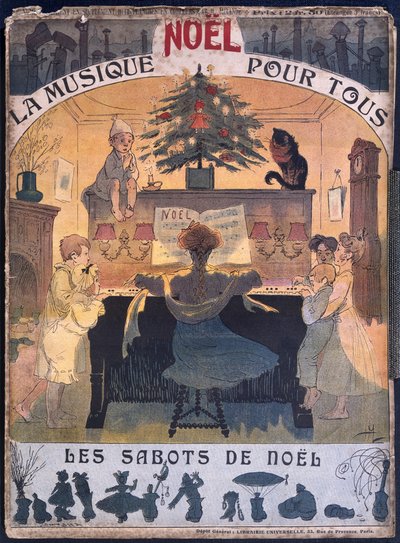 Noel Takunyaları, Noel şarkılarının puanı, c.1900-10 by French School