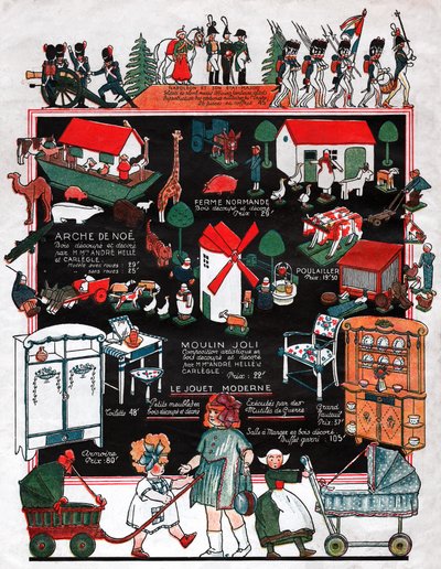 Noel oyuncakları. 1923 (gravür) by French School