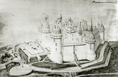Pierrefonds kalesi by French School