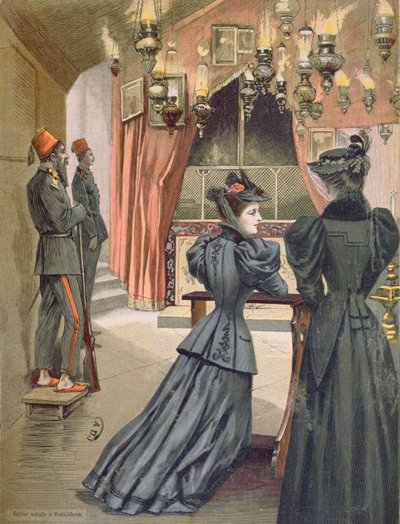 Doğuş Kilisesi, Bethlehem, 1894 by French School