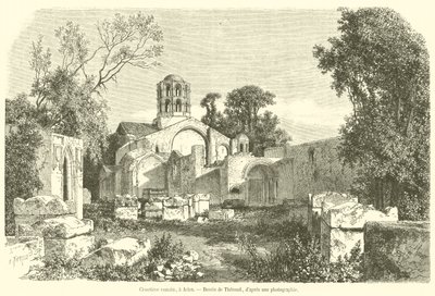 Cimetiere romain, bir Arles (gravür) by French School