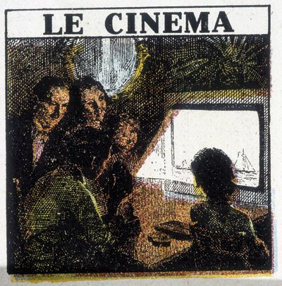 Sinema gösterimi. 1920 dolaylarında. by French School