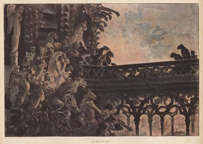 Yanan Şehir (renkli taş) by French School