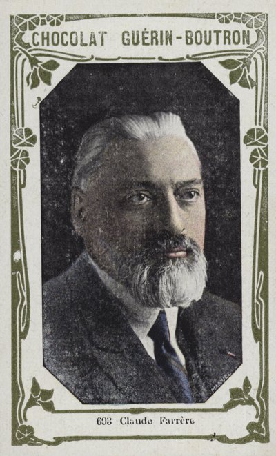 Claude Farrere (renkli fotoğraf) by French School