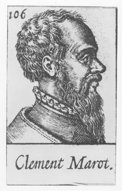 Clement Marot (gravür) by French School