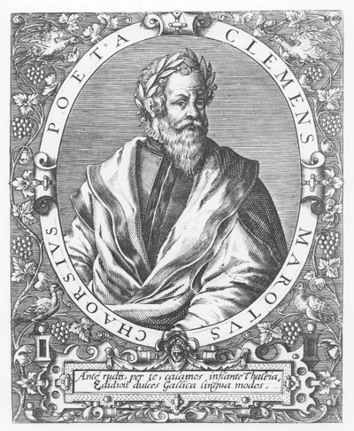 Clement Marot (gravür) by French School