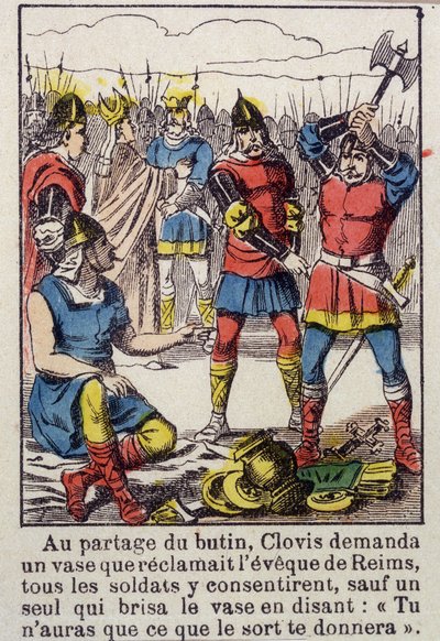 Clovis ve Soissons Vazo - 19. Yüzyılın Epinalinin Görüntülenmesi by French School