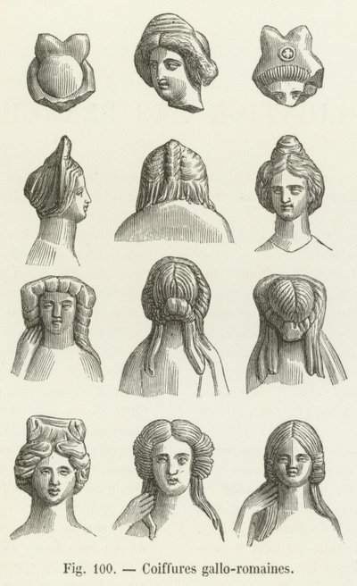 Gallo-Roma saç modelleri by French School