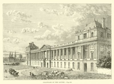 Louvre Sütunlusu by French School