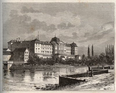 Ticaret - La Meuse (55), Lorraine, Fransa - V.A. Malt-Brown tarafından “La France illustrée: coğrafya, tarih, istatistiksel yönetim” de gravür. 1884 by French School