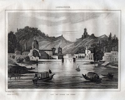 Como - Como Gölü - Gel Gölü - M. de Norvins, Ch. Nodier 1834-1836. by French School