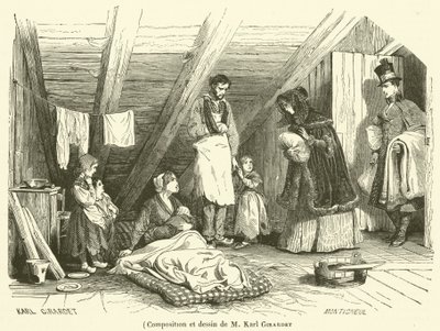 M Karl Girardet tarafından kompozisyon ve çizim (gravür) by French School