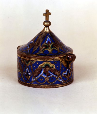 Emaye içinde kutsal yağ için kap. Limojlar by French School