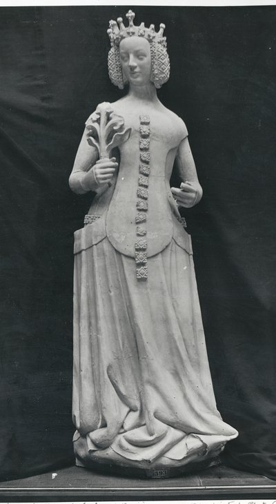 Bavyera Isabella heykelinin kopyası (1371-1435) by French School