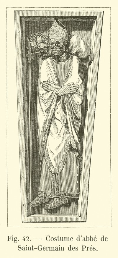Saint-Germain des Pres dabbe kostümü by French School