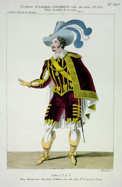 Maleuvre tarafından oyulmuş, Hautecoeur-Martinet tarafından basılmış, Bu Adlı Operadaki Don Giovanni