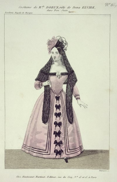 Hautecoeur-Martinet tarafından basılmış, Maleuvre tarafından oyulmuş, Don Giovanni