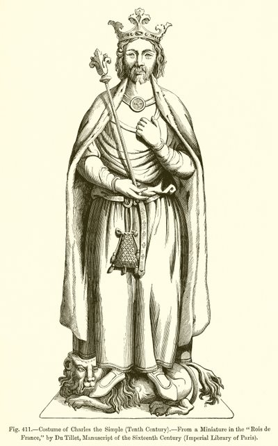Basit Charles Kostümü by French School