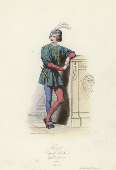 Bir sayfanın kostümü, Fransa Kralı V. Charles