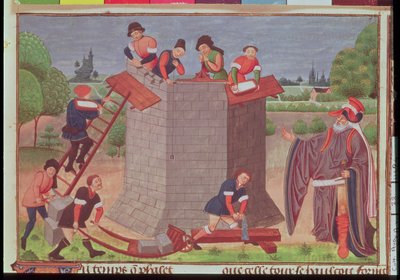 Cott Ağu V fol.22 Babil Kulesi