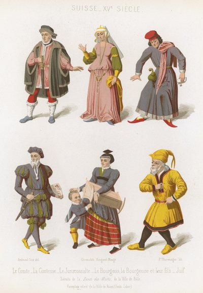 Kont ve Kontes, Burjuvazi ve oğulları, Hukuk Müşaviri ve bir Yahudi by French School