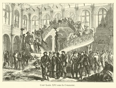 Komün altında Louis XVI mahkemesi by French School