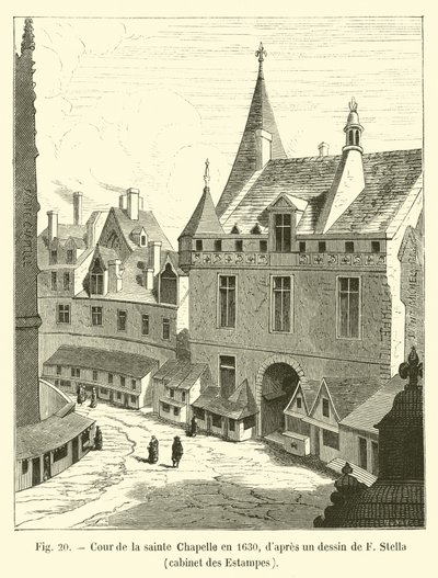 Cour de la Sainte Chapelle, 1630