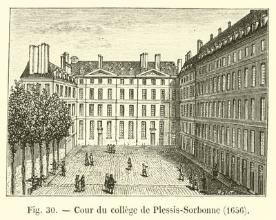 Plessis-Sorbonne Koleji Mahkemesi, 1656 by French School