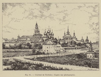 Troitzko Manastırı (gravür) by French School