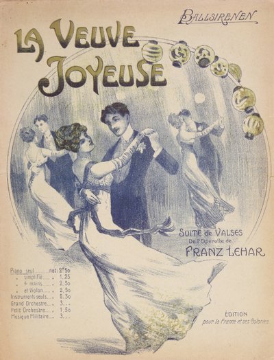 Franz Lehar (1870-1948) tarafından yazılan The Merry Widow