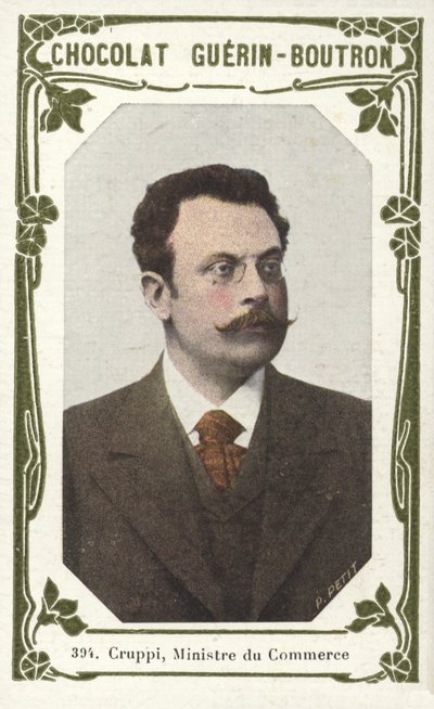 Cruppi, Ticaret Bakanı (renkli fotoğraf) by French School