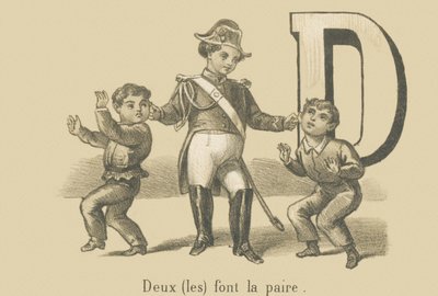 D: İki çifti yapar by French School