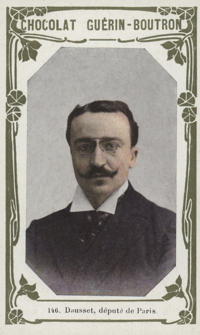 Dausset, Paris milletvekili (renkli fotoğraf) by French School
