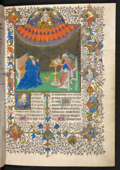 David ve Lord, Korkusuz John'un Breviary'si, Ekleyin. 35311, f.8r by French School
