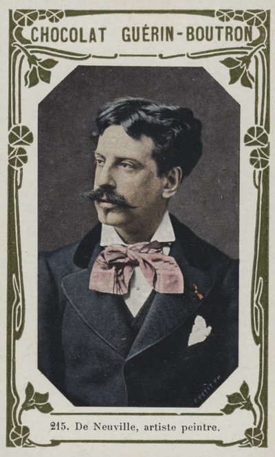 De Neuville, ressam (renkli fotoğraf) by French School