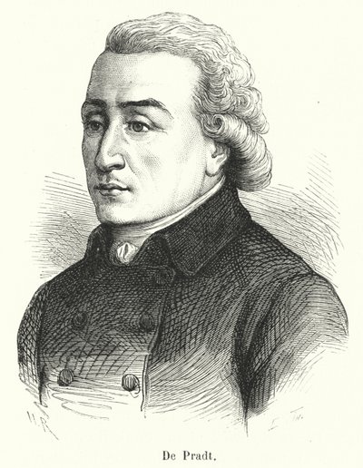 De Pradt (gravür) by French School