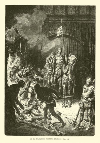 De la Marches ayrılık hakareti by French School