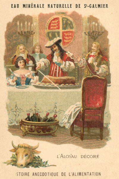 Süslenmiş sığır filetosu (chromolitho) by French School