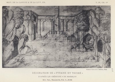 Pyramus Ve Thisbe (lito) Dekorasyonu by French School