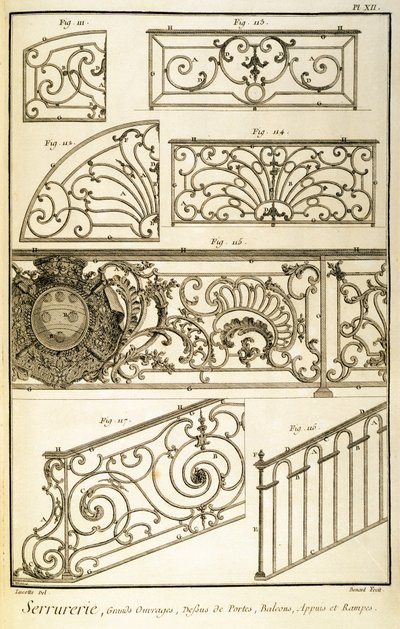 Dekoratif Demir İşi, Diderot